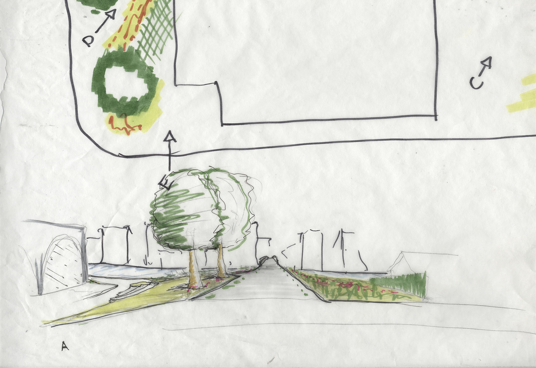Hand-drawn render by Joe Creer