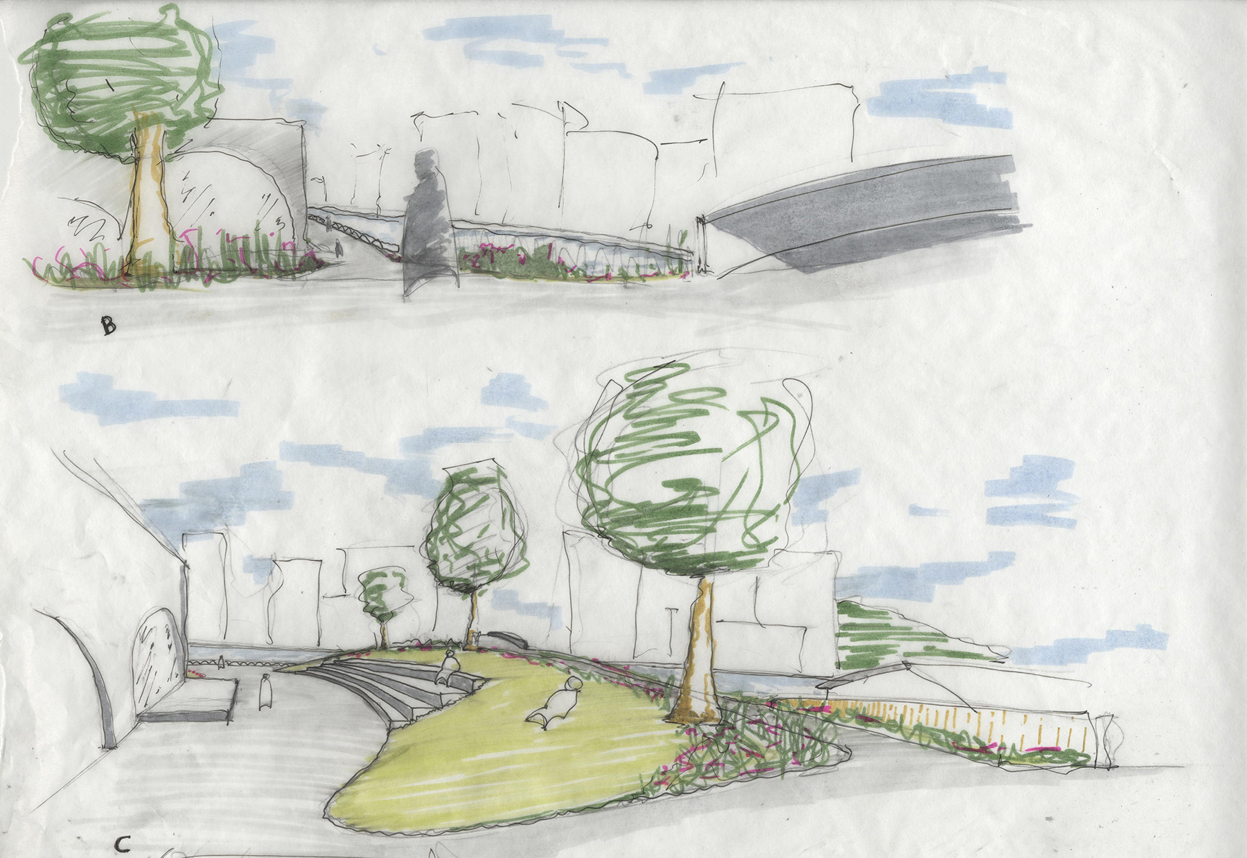 Hand-drawn render by Joe Creer