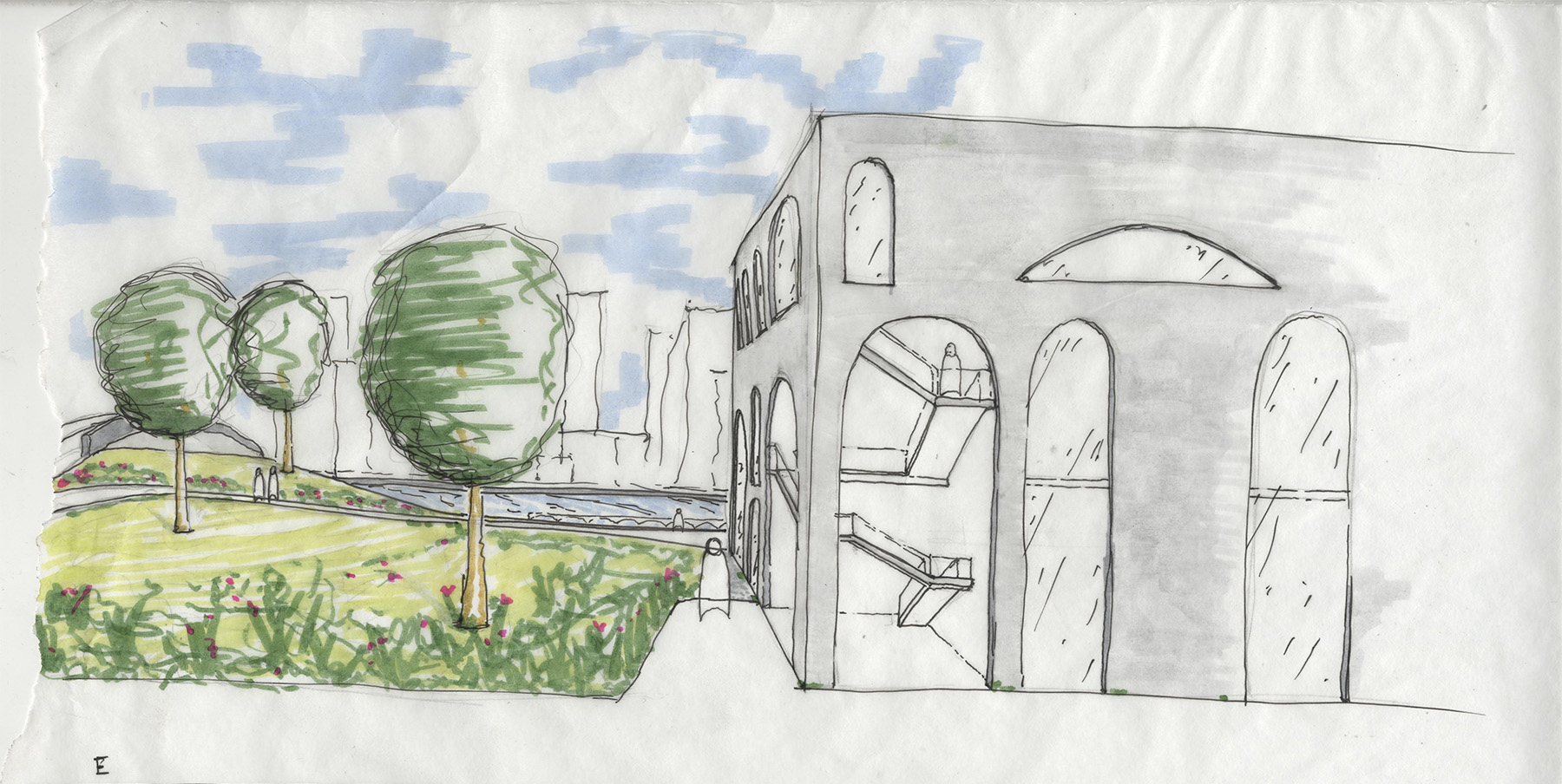 Hand-drawn render by Joe Creer