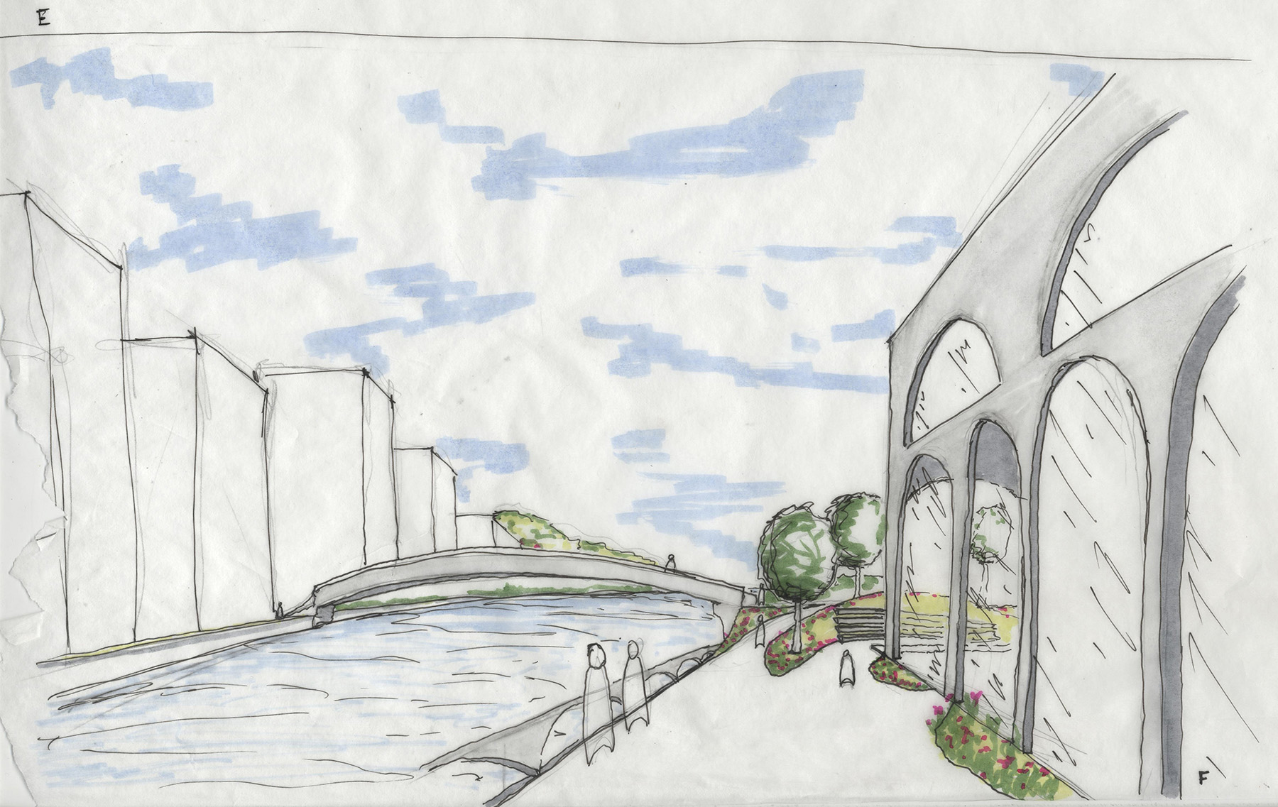 Hand-drawn render by Joe Creer